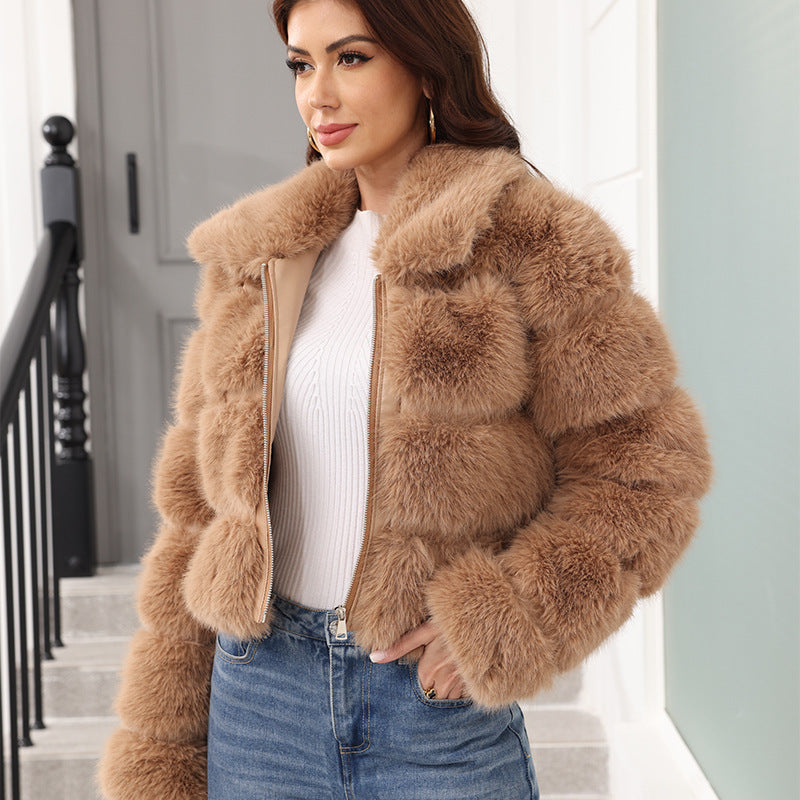 Faux Fox-fur Warm Coat