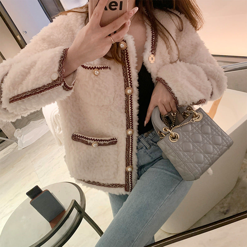 Lamb Wool Coat Women's New Fur Jacket